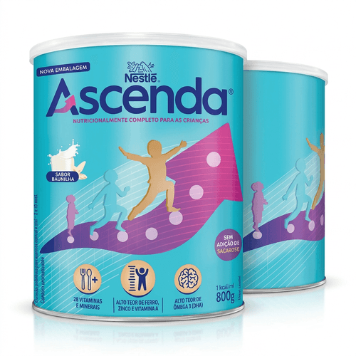 Fórmula Infantil Nestlé Ascenda Baunilha 800g