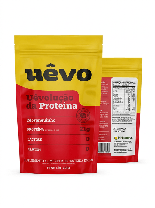 Albumina Uêvo Sabor Morango - 420g
