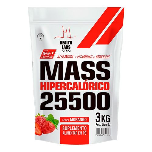Mass 25500 Health Labs Morango 3Kg