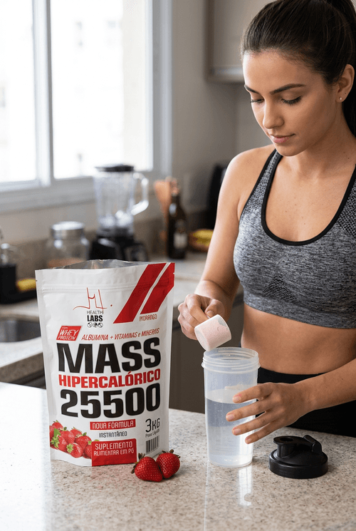 Mass 25500 Health Labs Morango 3Kg
