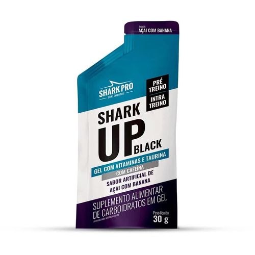 Gel Energético Shark Up Black Açaí com Guaraná e Banana 30g