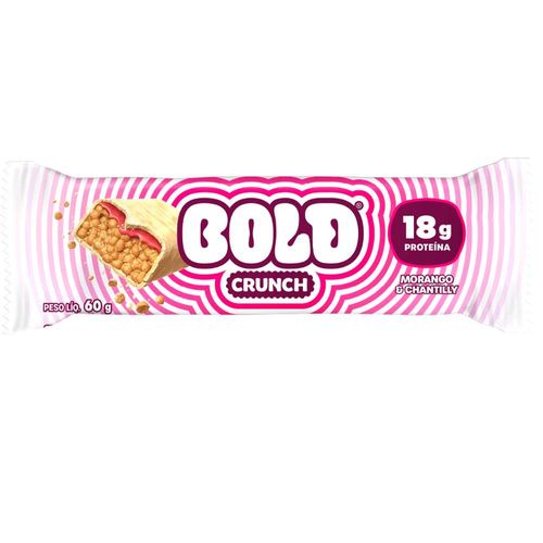 Barra de Proteína Bold Crunch Morango com Chantilly 60g