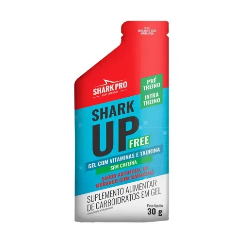 Gel Energético Shark Up Free Morango com Maracujá 30g