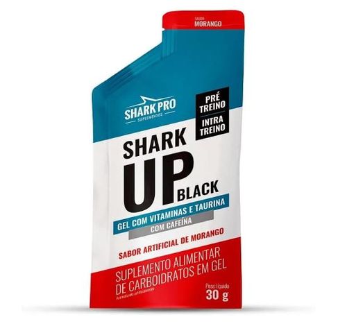 Gel Energético Shark Up Black Morango 30g