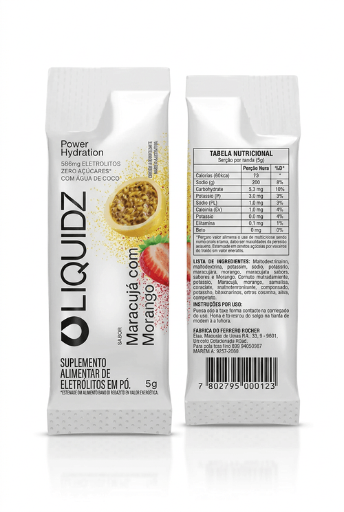 Suplemento Alimentar Liquidz Maracujá e Morango Sachê - 5g