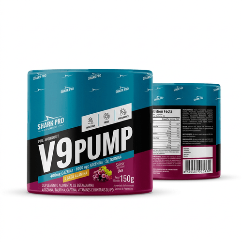 Pré-Treino Shark V9 Pump Uva 150g