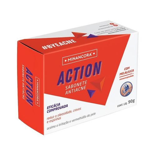 Sabonete Antiacne em Barra Minancora Action com Ácido Salicílico 90g