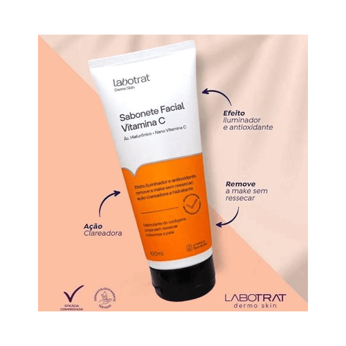 Sabonete Líquido Facial Labotrat com Vitamina C 100ml