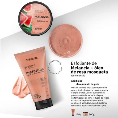 Esfoliante Corporal em Creme Labotrat com Rosa Mosqueta e Melancia 150g