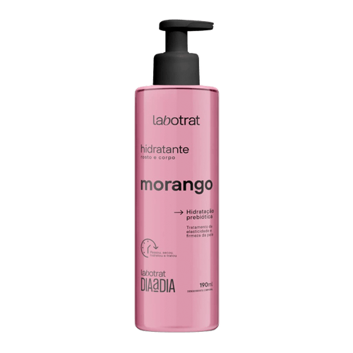 Hidratante Corporal em Creme Labotrat Morango com Prebióticos e Colágeno 190ml