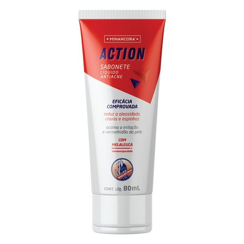 Sabonete Líquido em Gel Minancora Action com Melaleuca 80ml