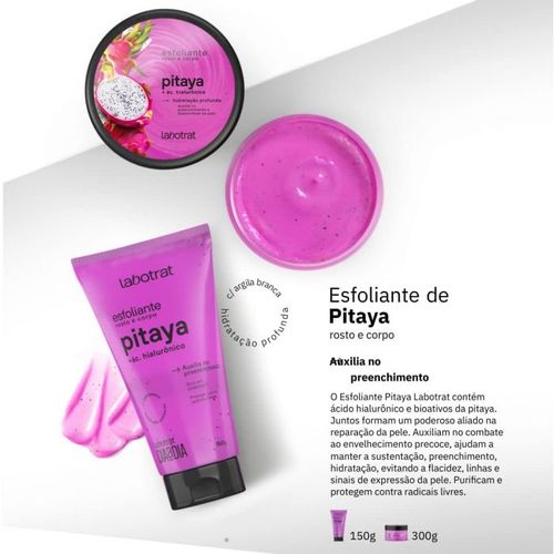 Esfoliante Corporal em Creme Labotrat com Ácido Hialurônico e Pitaya 150g
