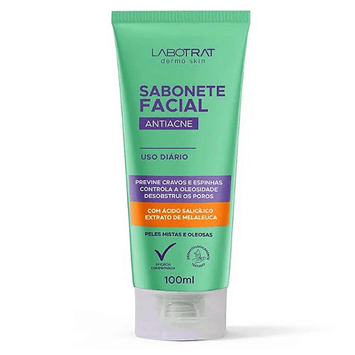 Sabonete Líquido Facial Labotrat Antiacne com Ácido Salicílico 100ml