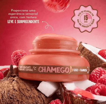 Hidratante Corporal Chamego Au Brésil Coco com Framboesa 200ml