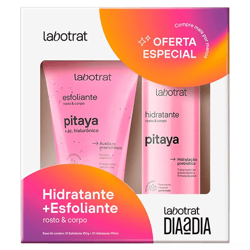 Kit Esfoliante e Hidratante Labotrat Dia a Dia com Pitaya 150g + 190g