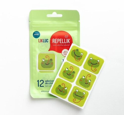 Adesivo Repelente Likluc Repellik com Citronela 12 unidades
