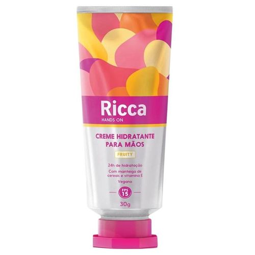 Creme Hidratante para Mãos Ricca Fruity com FPS 15 30g