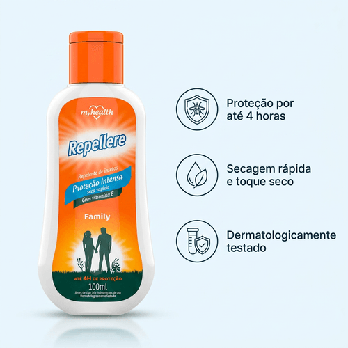 Repelente em Loção Myhealth Repellere com Vitamina E 100ml