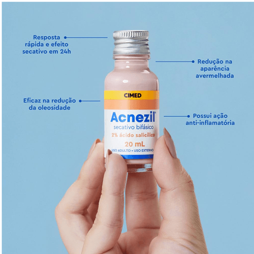 Gel Secativo Acnezil com Peróxido de Benzoíla 20ml