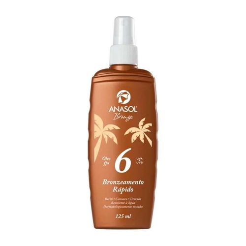 Óleo Bronzeador Anasol com Cenoura e Urucum FPS 6 125ml