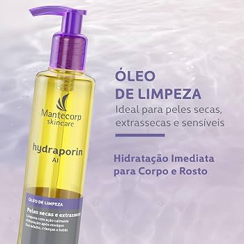 Óleo de Limpeza Mantecorp Hydraporin AI com Ação Calmante 190ml