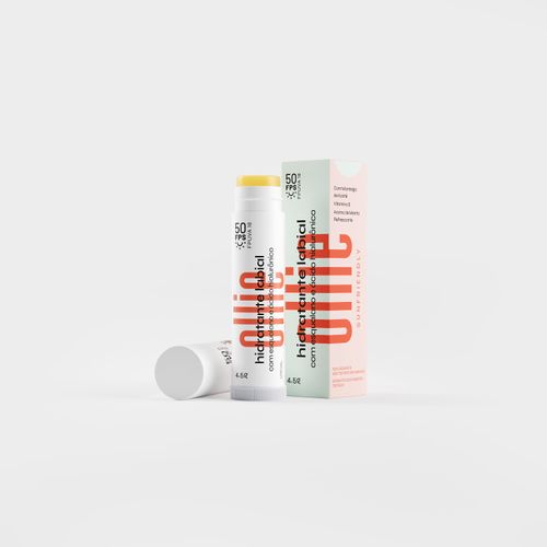 Hidratante Labial em Creme Ollie com Ácido Hialurônico e FPS 50 4.5g