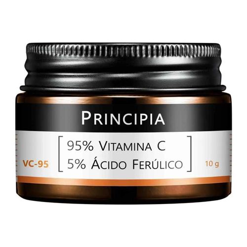 Vitamina C Pura 95% + 5% Ácido Ferúlico Principia Skincare Vc-95 Pó Ultrafino 10g
