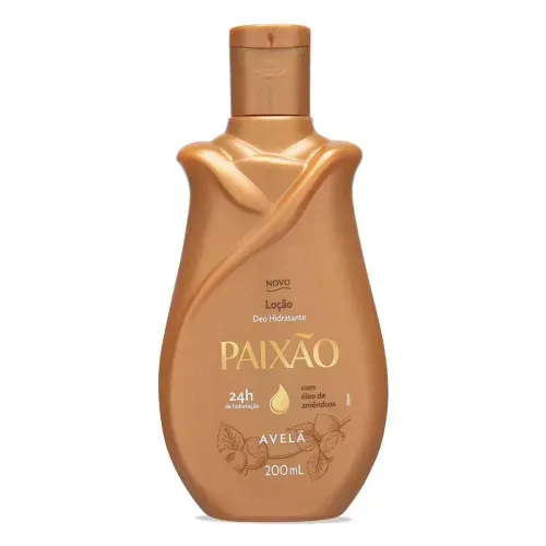 Loção Corporal Paixão com Óleo de Amêndoas e Avelã 200ml