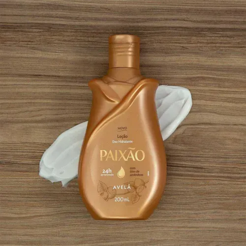 Loção Corporal Paixão com Óleo de Amêndoas e Avelã 200ml