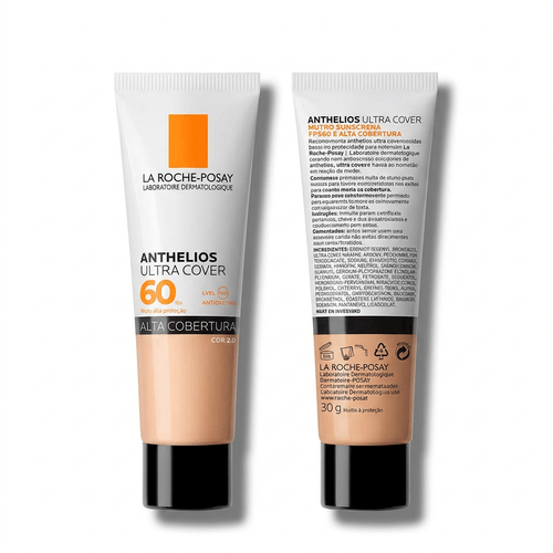 Protetor Solar Facial La Roche-Posay Anthelios Ultra Cover FPS 60 Cor 2.0 30g