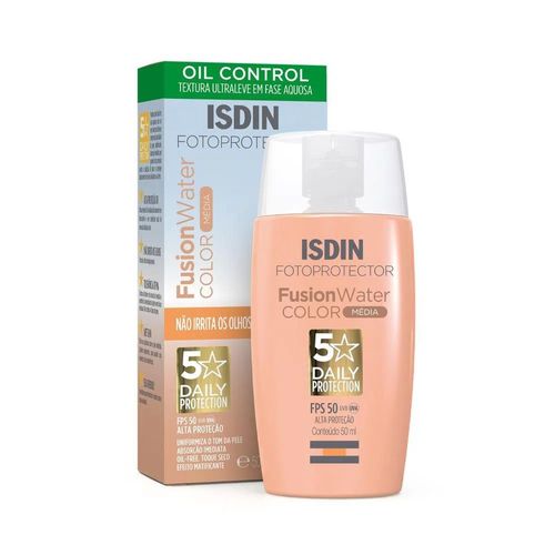 Protetor Solar Isdin Fusion Water Cor Média FPS50 - 50ml