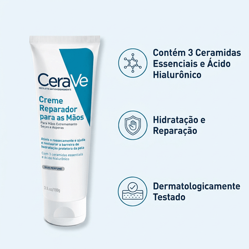 Creme Reparador Para Mãos Cerave - 100ml