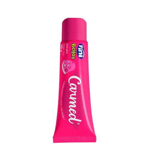 Hidratante Labial Carmed Fini Beijos com efeito gloss rosa 10g