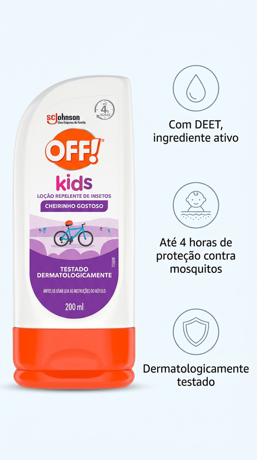 Repelente Bio Alive Kids Off com DEET 200ml