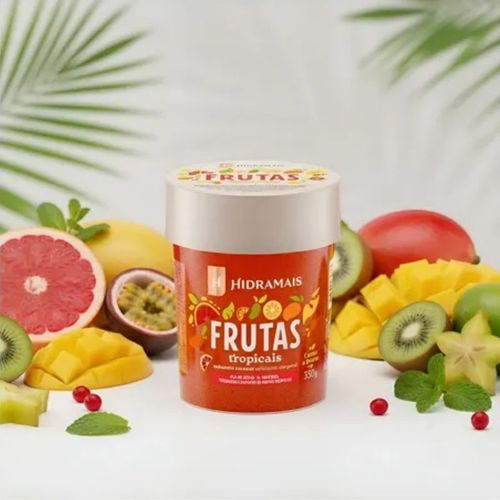 Sabonete Mousse Esfoliante Corporal Hidramais com Frutas Tropicais 350g