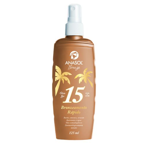 Óleo Bronzeador Anasol com FPS 15 125ml