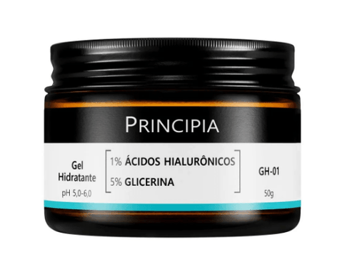 Gel Hidratante Facial Principia GH-01 com Ácido Hialurônico e Glicerina 50g