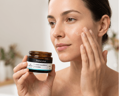 Gel Hidratante Facial Principia GH-01 com Ácido Hialurônico e Glicerina 50g