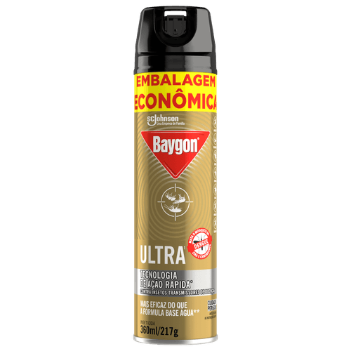 Inseticida Aerosol Baygon Ultra com Piretroides 360ml