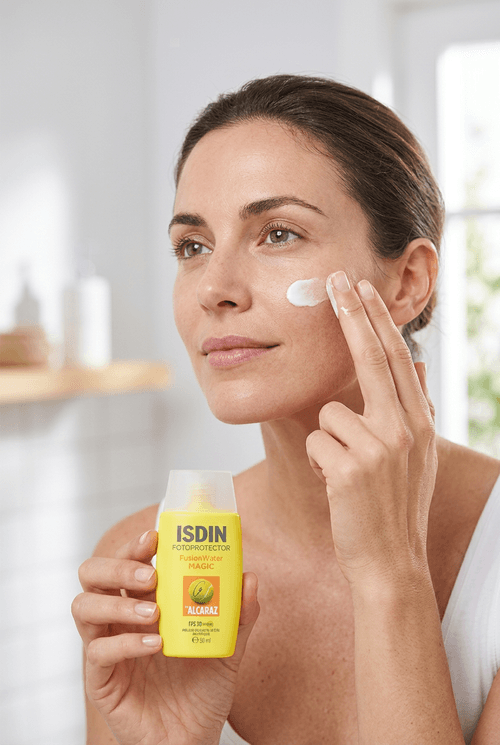 Protetor Solar Facial em Loção ISDIN Fusion Water Magic com FPS 50 50ml