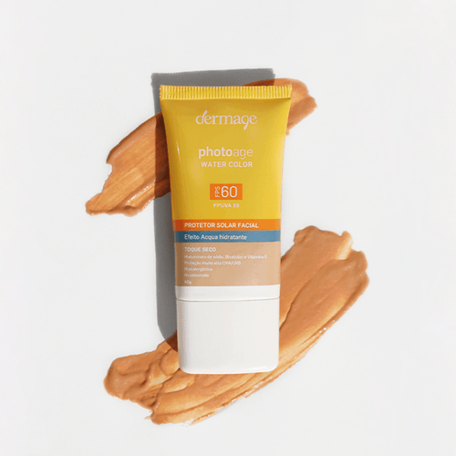 Protetor Solar Facial em Loção Dermage Photoage Water com Cor FPS 60 40g