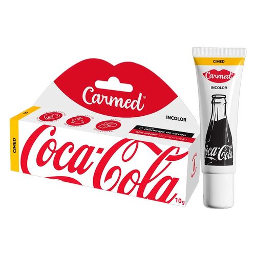 Hidratante Labial em Creme Carmed Coca-Cola com Manteiga de Cacau 10g