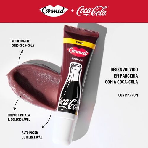 Hidratante Labial Carmed Coca-Cola Marrom com Manteiga de Cacau 10g