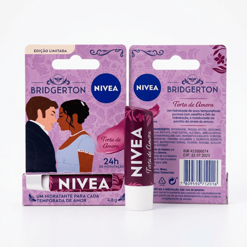 Hidratante Labial Nivea Bridgerton Torta de Amora 4,8g