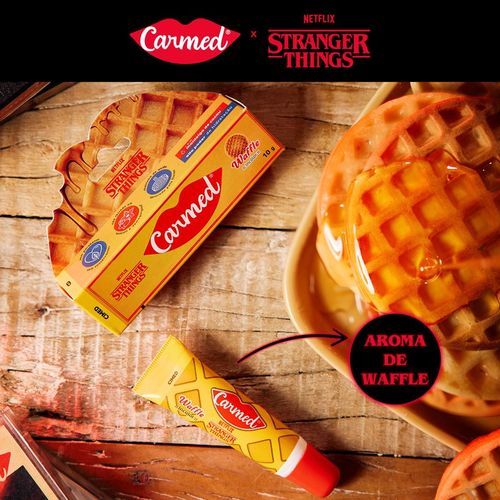 Hidratante Labial em Creme Carmed Stranger Things com Aroma de Waffle 10g