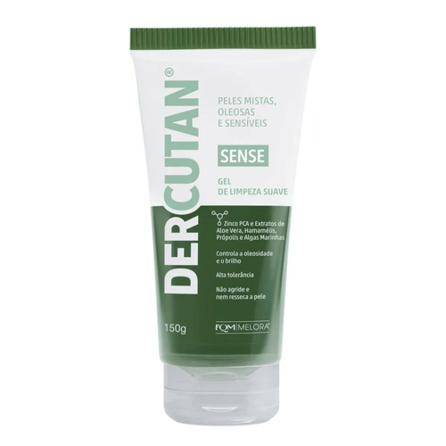 Gel de Limpeza Melora Dercutan Sense com Zinco PCA e Aloe Vera 150g