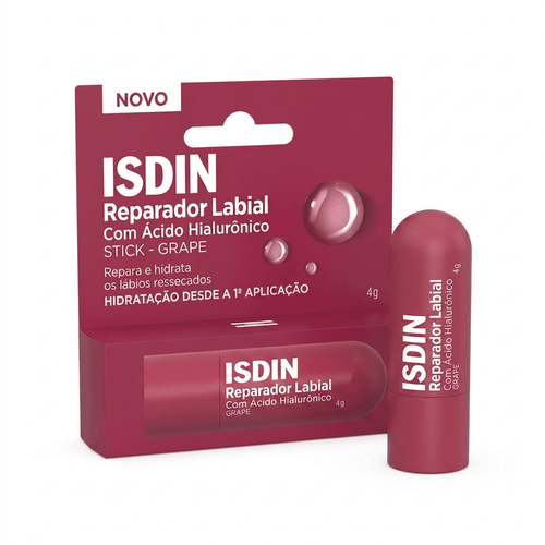 Reparador Labial Isdin Stick Grape - 4g
