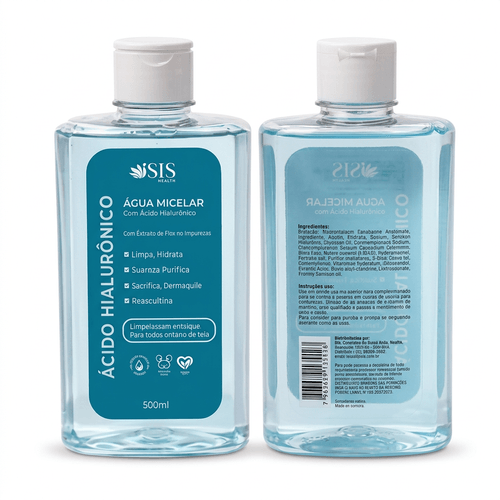 Água Micelar Isis com Efeito Hialurônico 500ml