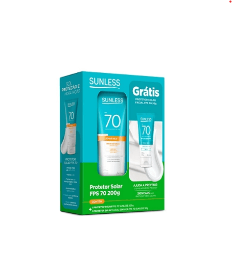 Kit Protetor Solar Sunless Toque Seco Corporal 200g + Facial 30g