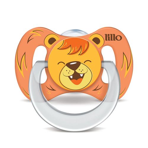 Chupeta Lillo Funny Animais Leão 6-12 Meses 1 Unidade
